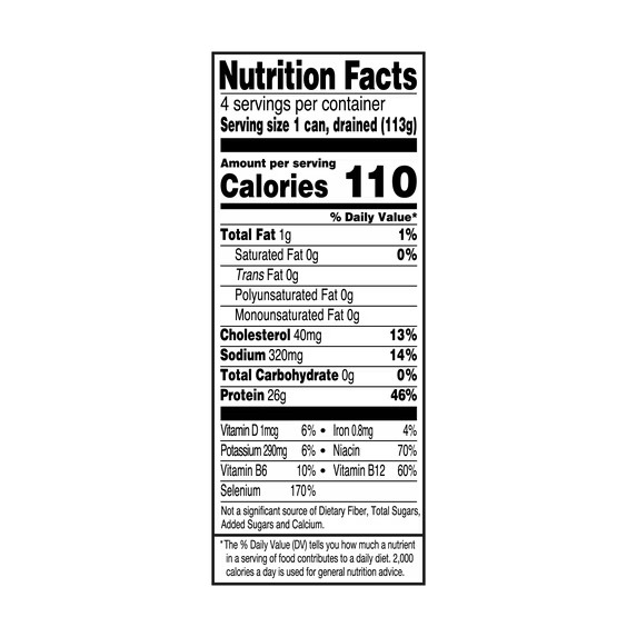 Starkist Solid White Albacore Tuna In Water 25% Less Sodium, 5 oz, 4 Cans gallery