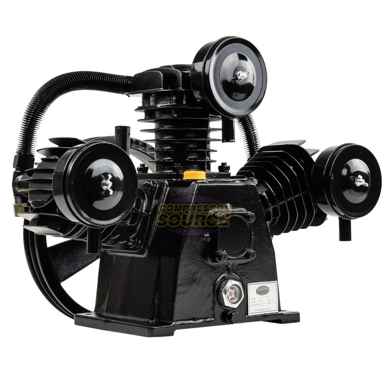 4 - 5 HP Replacement Air Compressor Pump Single Stage 3 Cylinder 10 - 12 CFM Max gallery