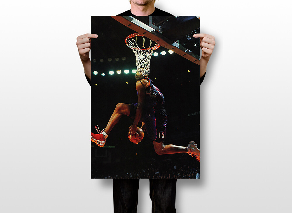 Allen Iverson Dunks Mvp Basketball Star Print Wall Art Home - POSTER 20x30 gallery