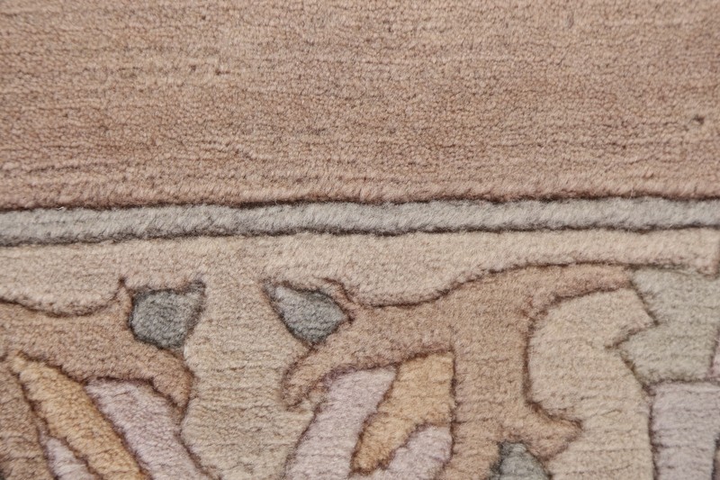 Contemporary Thick Plush Bordered Nepalese 3x5 Small Rug Wool Handmade Carpet gallery