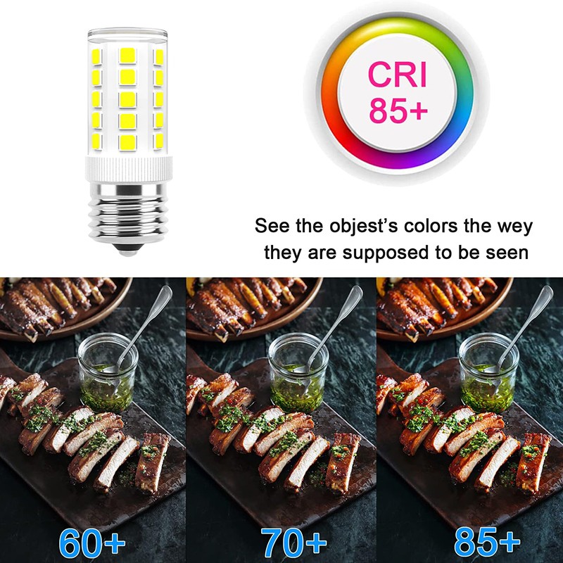 LED E17 Bulb Microwave Oven Light Dimmable 4W Natural White 6000K Light gallery