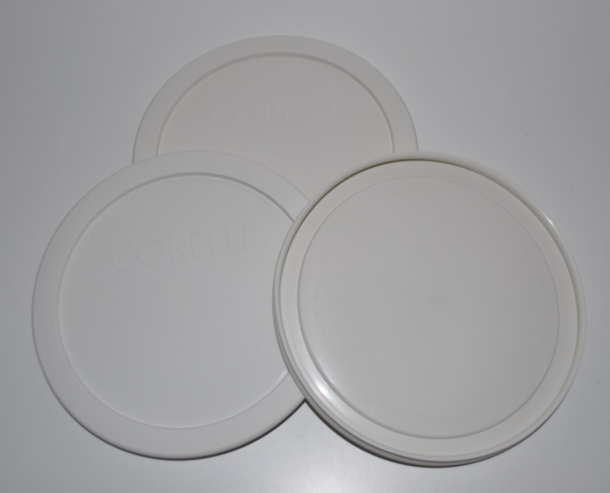Lot of 3 Corelle 428-PC Replacement Lids Cover 28 Oz. Soup/Cereal Bowl Lid gallery