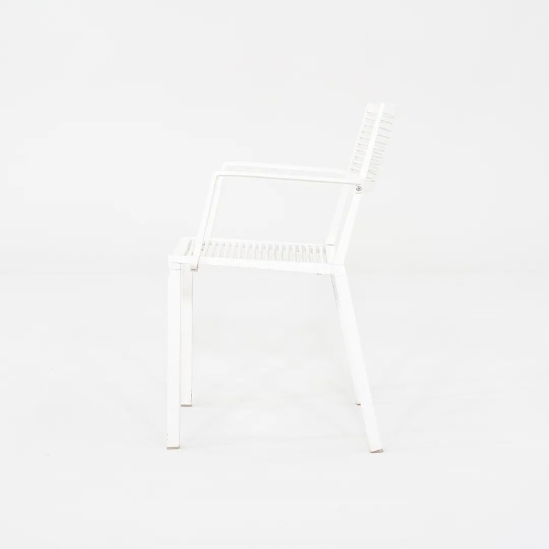 2020s Janus et Cie Easy Stackable Armchair Powder Coated White 13x Available gallery