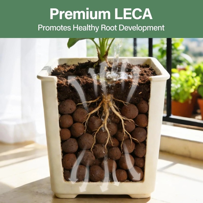Versatile 2 LB Expanded Clay Pebbles - Ideal for Indoor Gardening & Aquaponics gallery