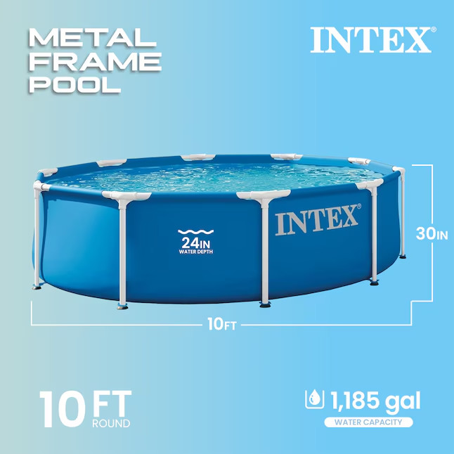 Intex 28200EP 10Ft X 30In Metal Frame Above Ground Swimming Pool Pool Only gallery