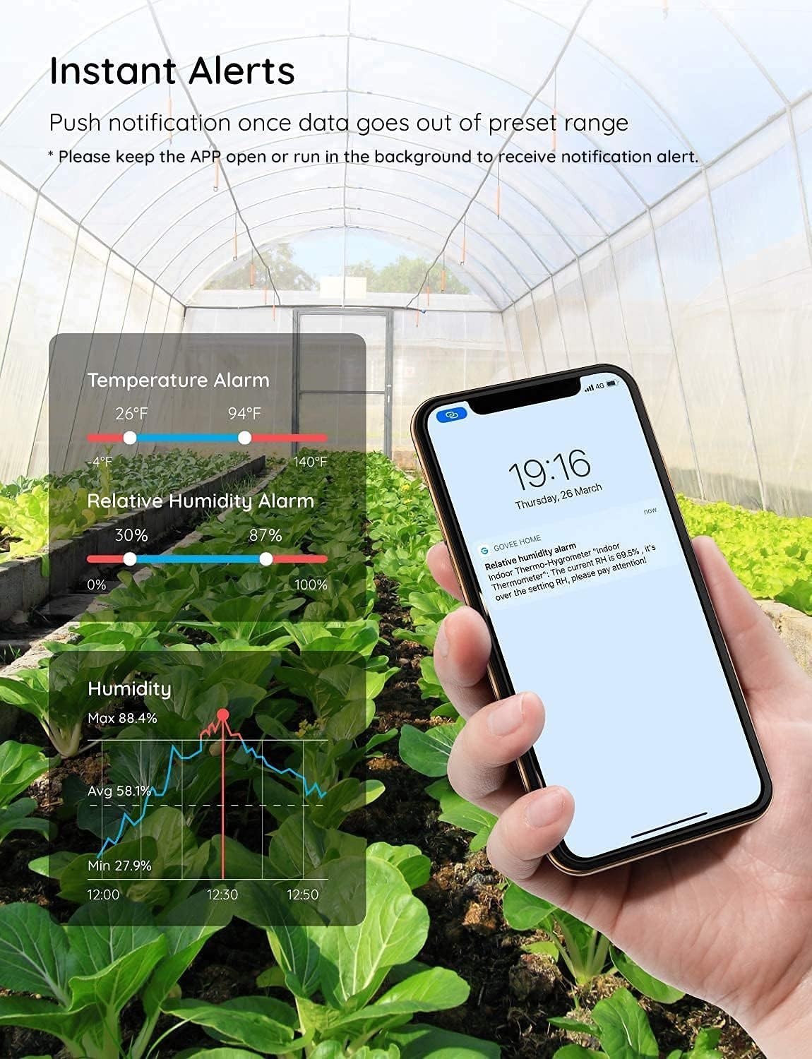 Wifi Freezer Thermometer Alarm, Freezer Alarm with App Notifications, Digital Fr gallery