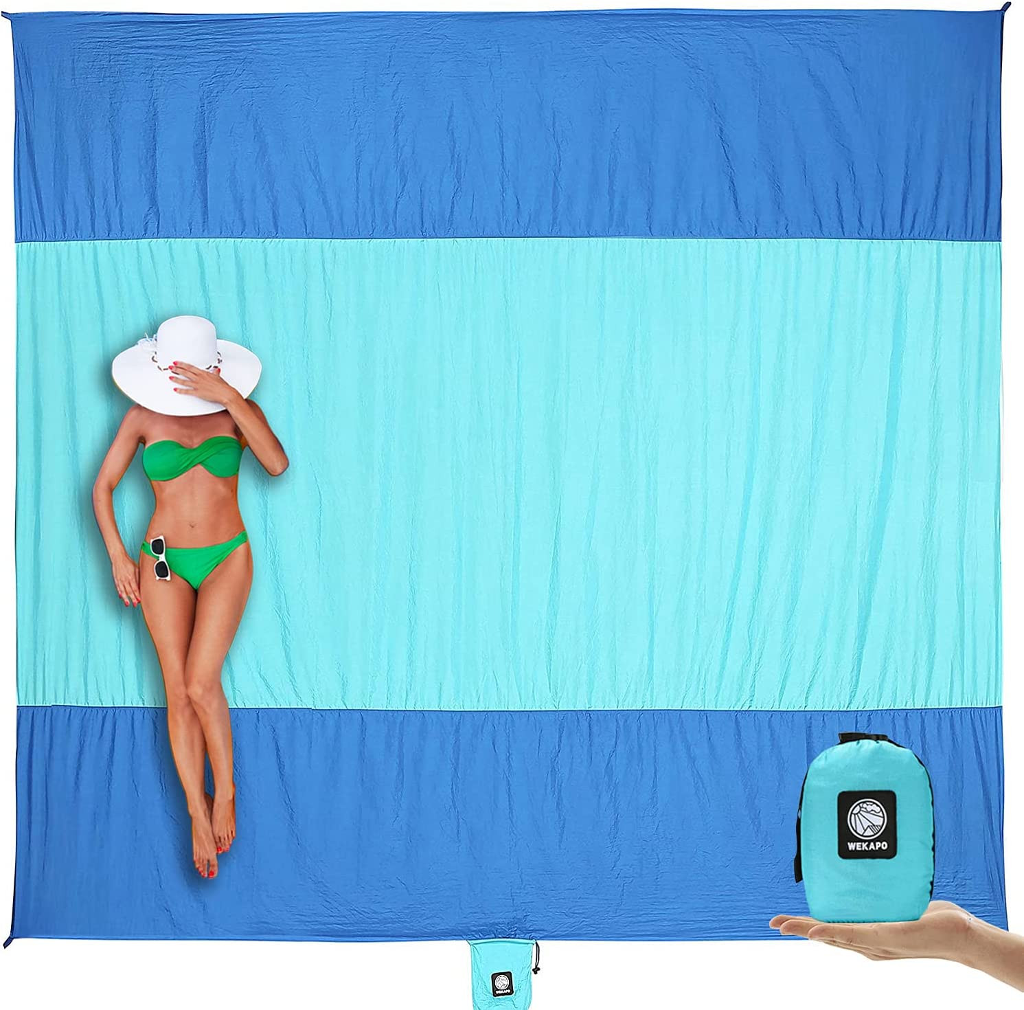 Extra Large Sandproof Beach Blanket - Waterproof & Quick Drying Mat gallery
