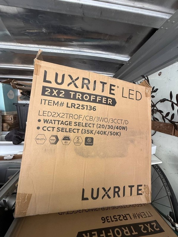 2 pack - Luxrite LR25136 20W/30W/40W LED Dimmable Fixture 2x2 gallery