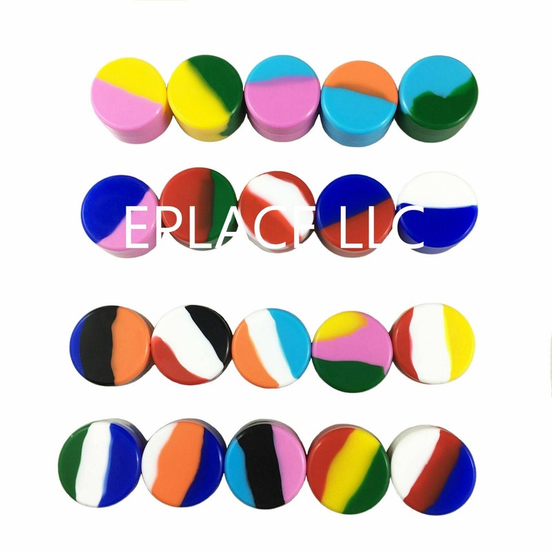 5ml Silicone Container Mixed Color Case 10pcs Food Storage Non-Stick Round Jar gallery