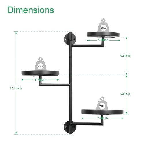 Rotating Window Wall Plant Shelves Stand Holder, 3 Tiered Round-3-Tiered-Black gallery