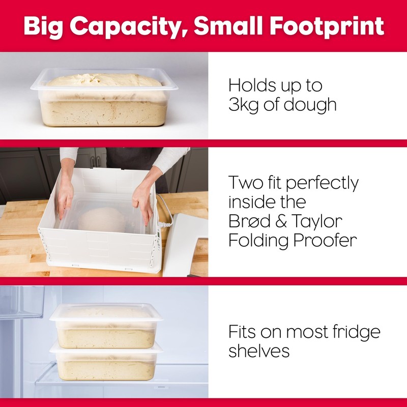 Proofing Container With 6L Capacity, Fits Up to 3000 Grams of Dough – Dough R... gallery