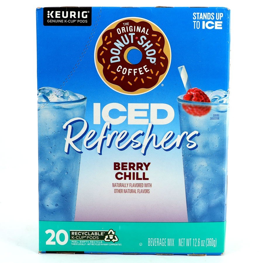 Donut Shop Coffee, Iced Refreshers, Berry Chill, 20 K Cups, Best By: May/2026 gallery