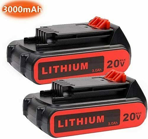 2x 20V Battery 3.0Ah Replacement for Black Decker 20V Lithium LBXR20 LB20 gallery