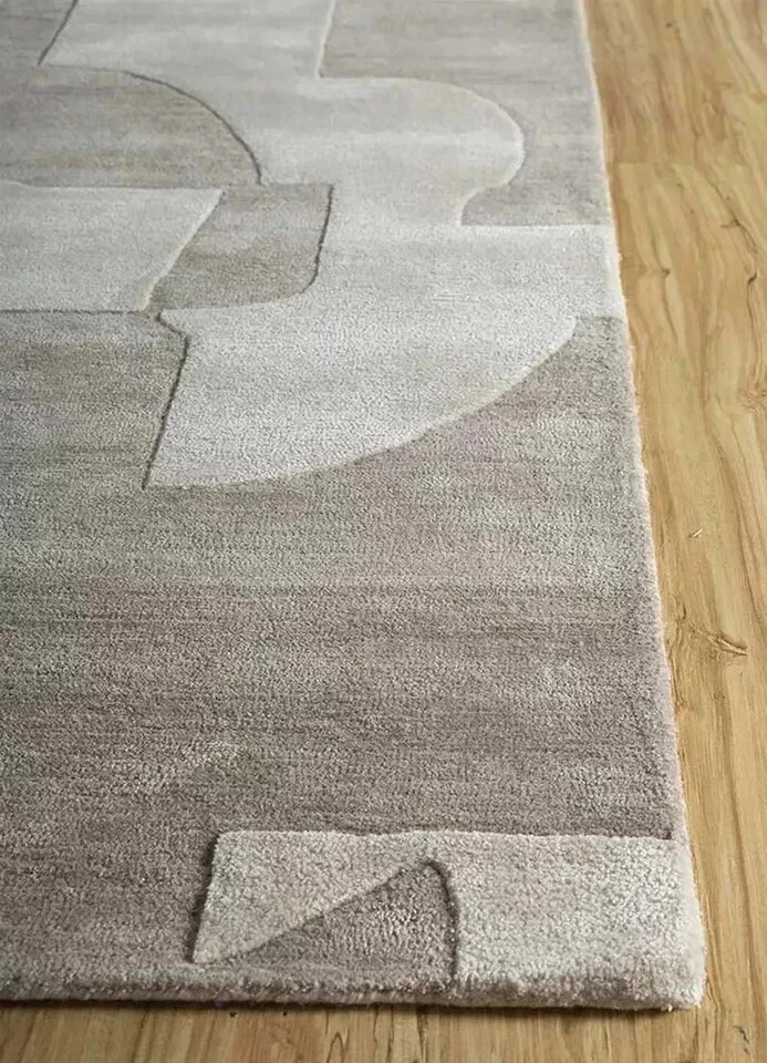 New Handmade Wool & Viscose Hand Tufted Modern Design Carpet For Bedroom Rug gallery