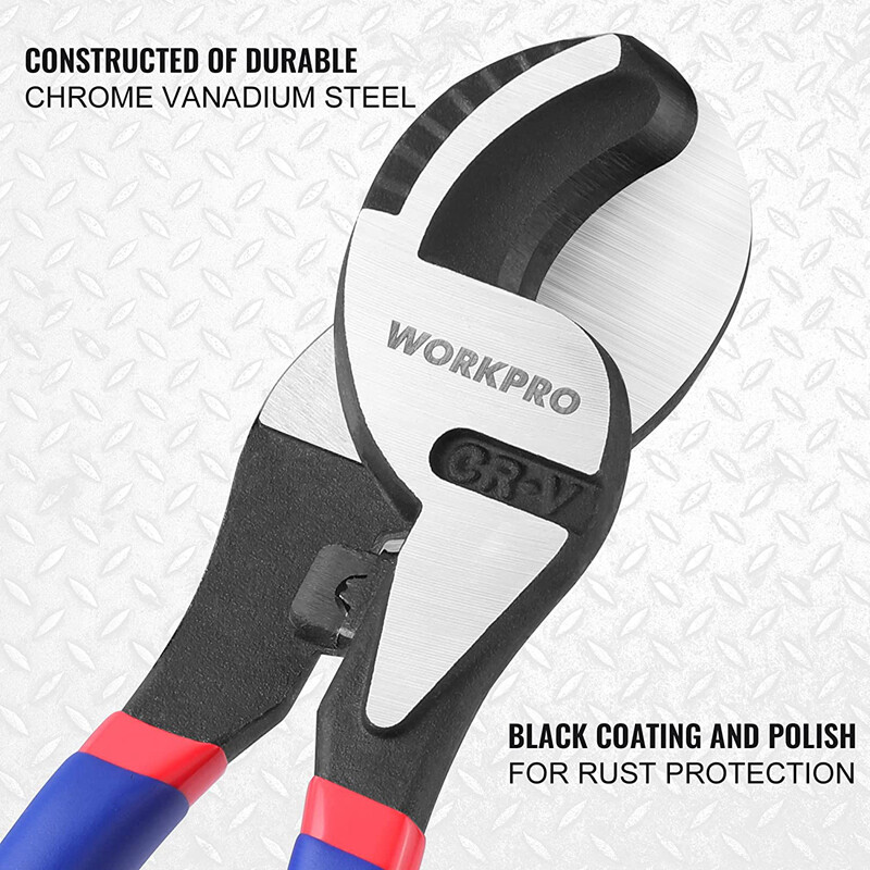WORKPRO 9-1/4" High Leverage Cable Cutter Wire Cutter for Copper Wire Heavy Duty gallery