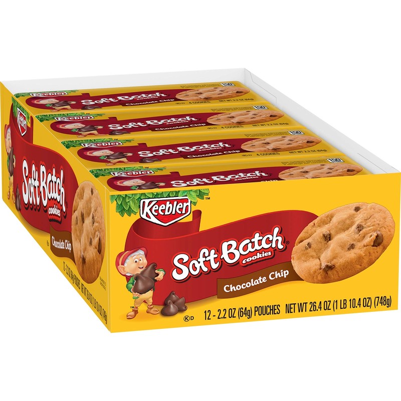 Keebler Soft Batch Chocolate Chip Cookies, 2.2 Oz., 12 Count (Pack of 3) gallery