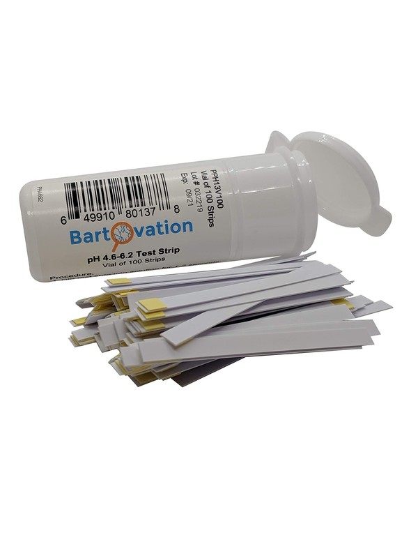 Ph Test Strips For Beer Making Homebrew Acidity 4.6 To 6.2 Ph vial Of 100 Strip gallery
