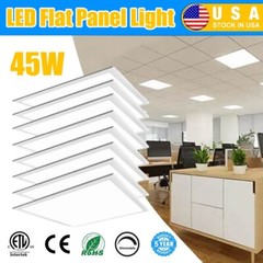 2X2FT LED Flat Panel Light 5400LM 8X45W 5000K Drop Ceiling Ceiling Office Lights