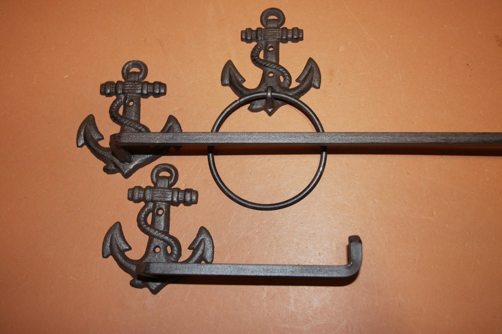 3pc -ANCHOR BATH ACCESSORY Set,Nautical Home Decor,All Occasion Gifts, BA-1,2,3
