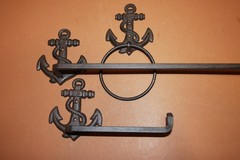 3pc -ANCHOR BATH ACCESSORY Set,Nautical Home Decor,All Occasion Gifts, BA-1,2,3