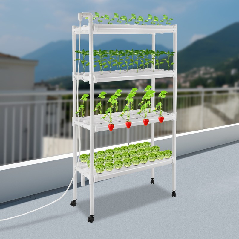 4-Tiers Growing Baskets Sets Hydroponic Grow Kit Hydroponic Planting Equipment gallery