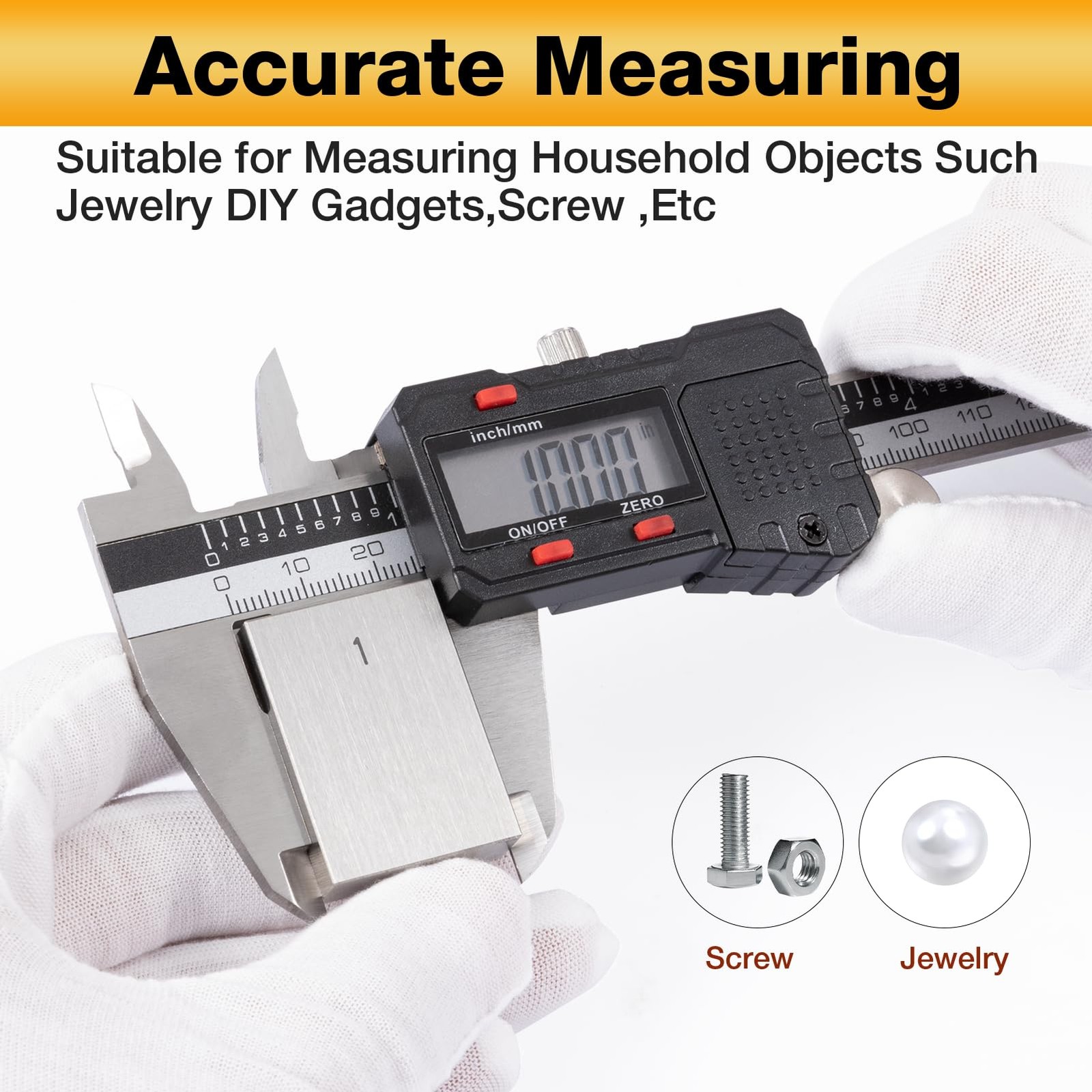 Digital Caliper 6 inch, Stainless Steel Vernier Micrometer Measuring Tool... gallery