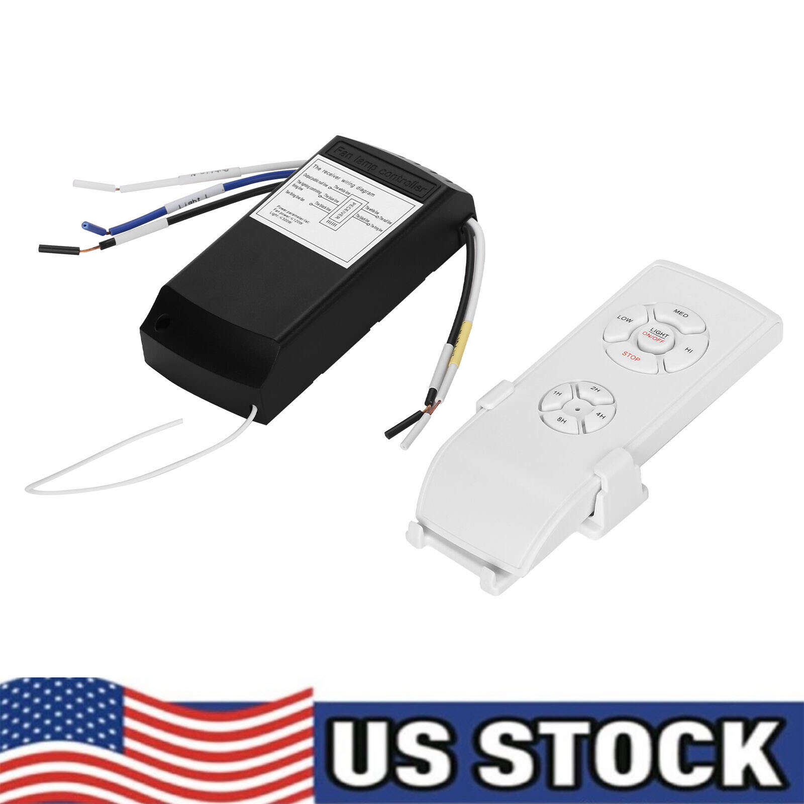 Universal Ceiling Fan Lamp Light Remote Control Receiver Kit Timing Wireless 15M gallery