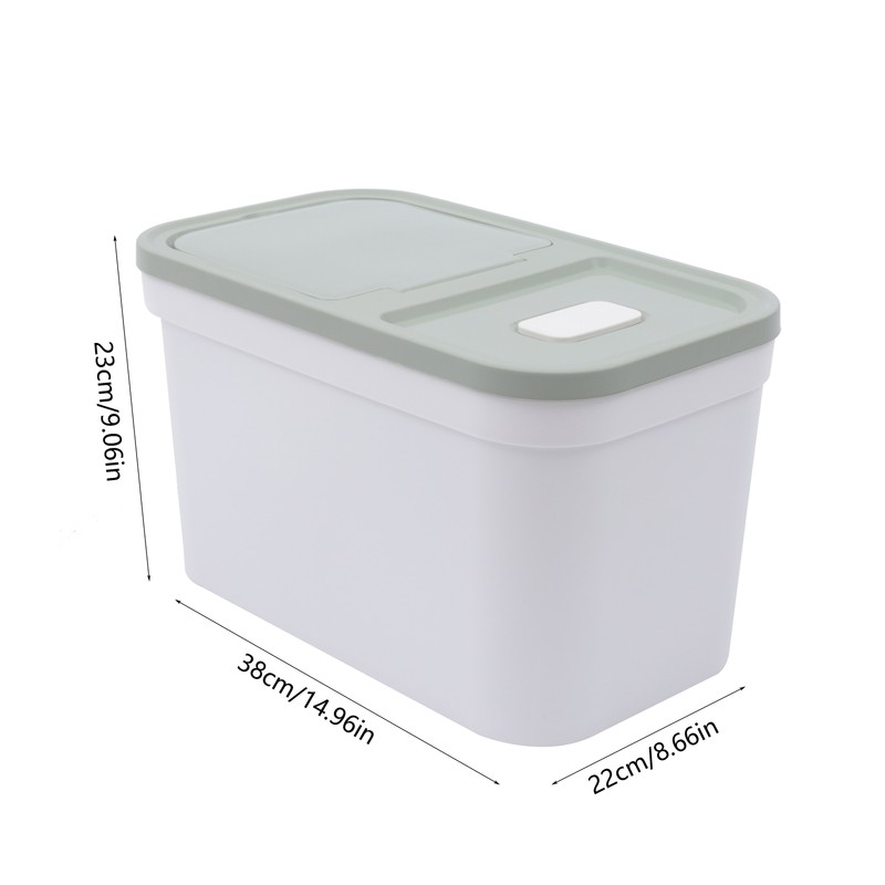 10kg Rice Food Storage Container Large Flour Box Rice Dispenser W/Cup gallery