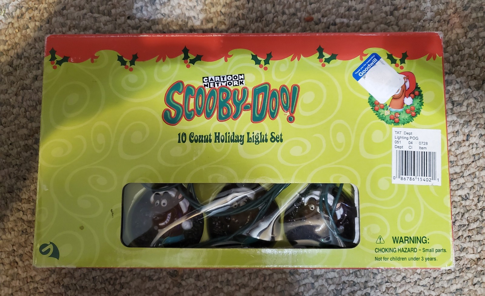 Scooby Doo Light Set 10 Count Gemmy 2001 Cartoon Network Holiday String Lights gallery