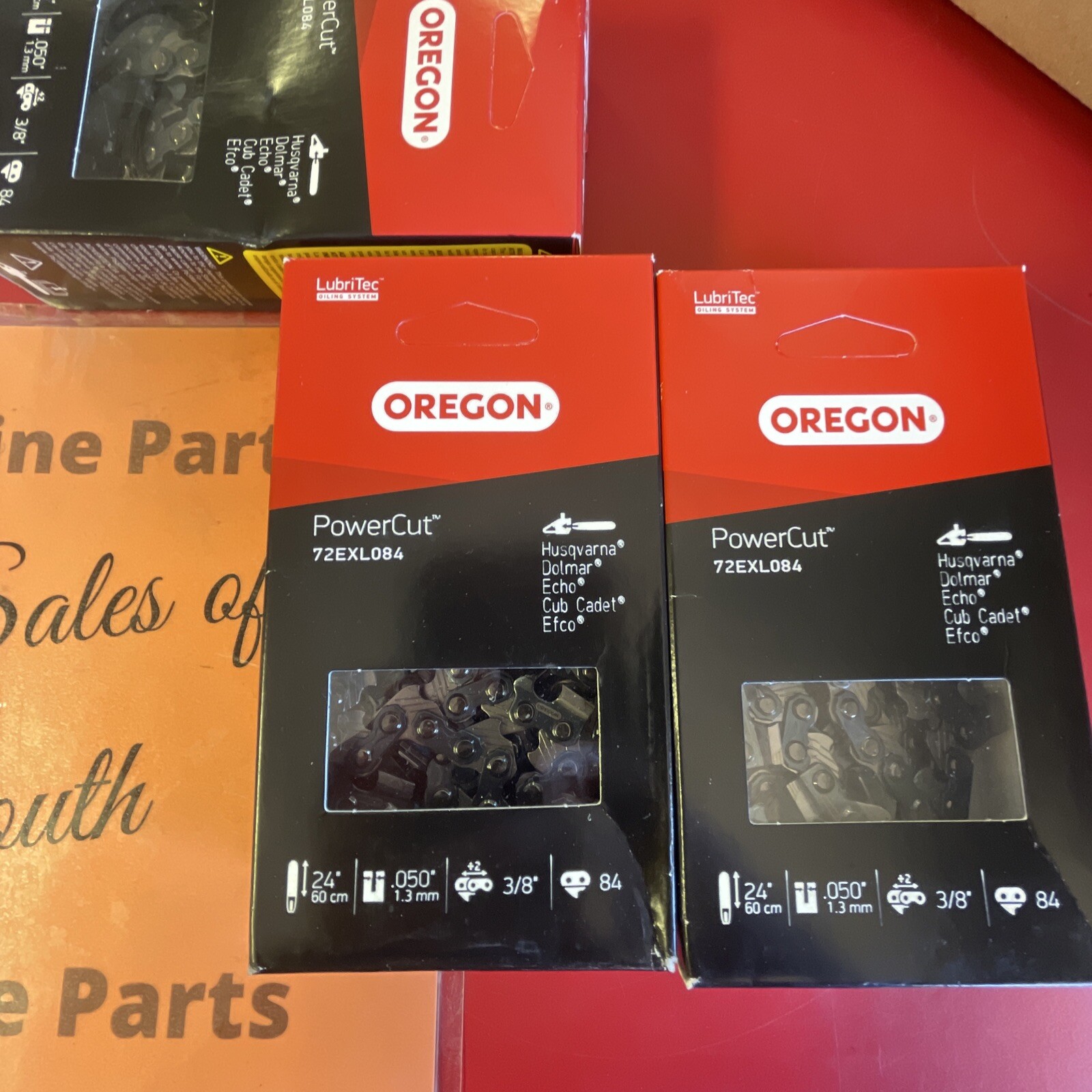 (5) Oregon 72LGX084G full chisel Chainsaw Chain 24" 3/8 .050 84 DL 72EXL084G gallery