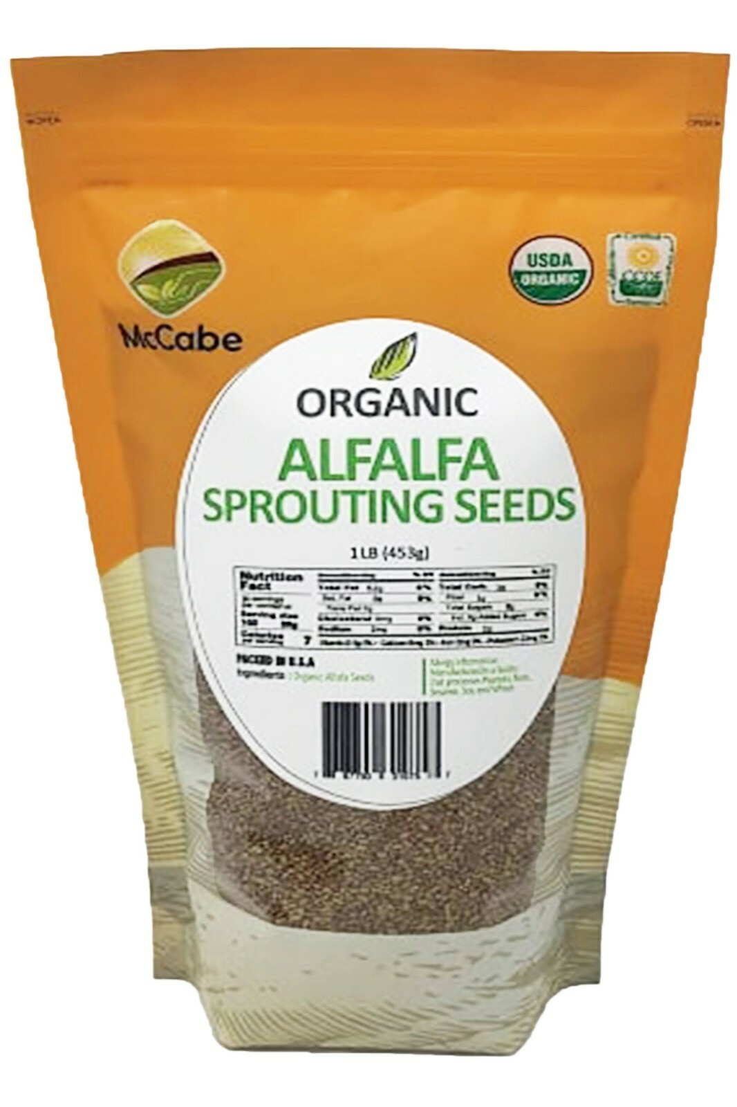 McCabe Organic Alfalfa Sprouting Seeds, 1-pound, USDA Organic Certified gallery