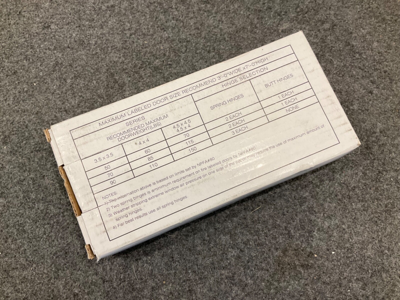 Global Door Controls CPS3535 Series Commercial SPRING HINGE SILVER 3.5x3.5” gallery
