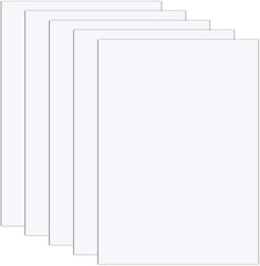 5 Pcs Self Stick Mounting Board for Cross Stitch, 9 X 12 inch Sticky Board White