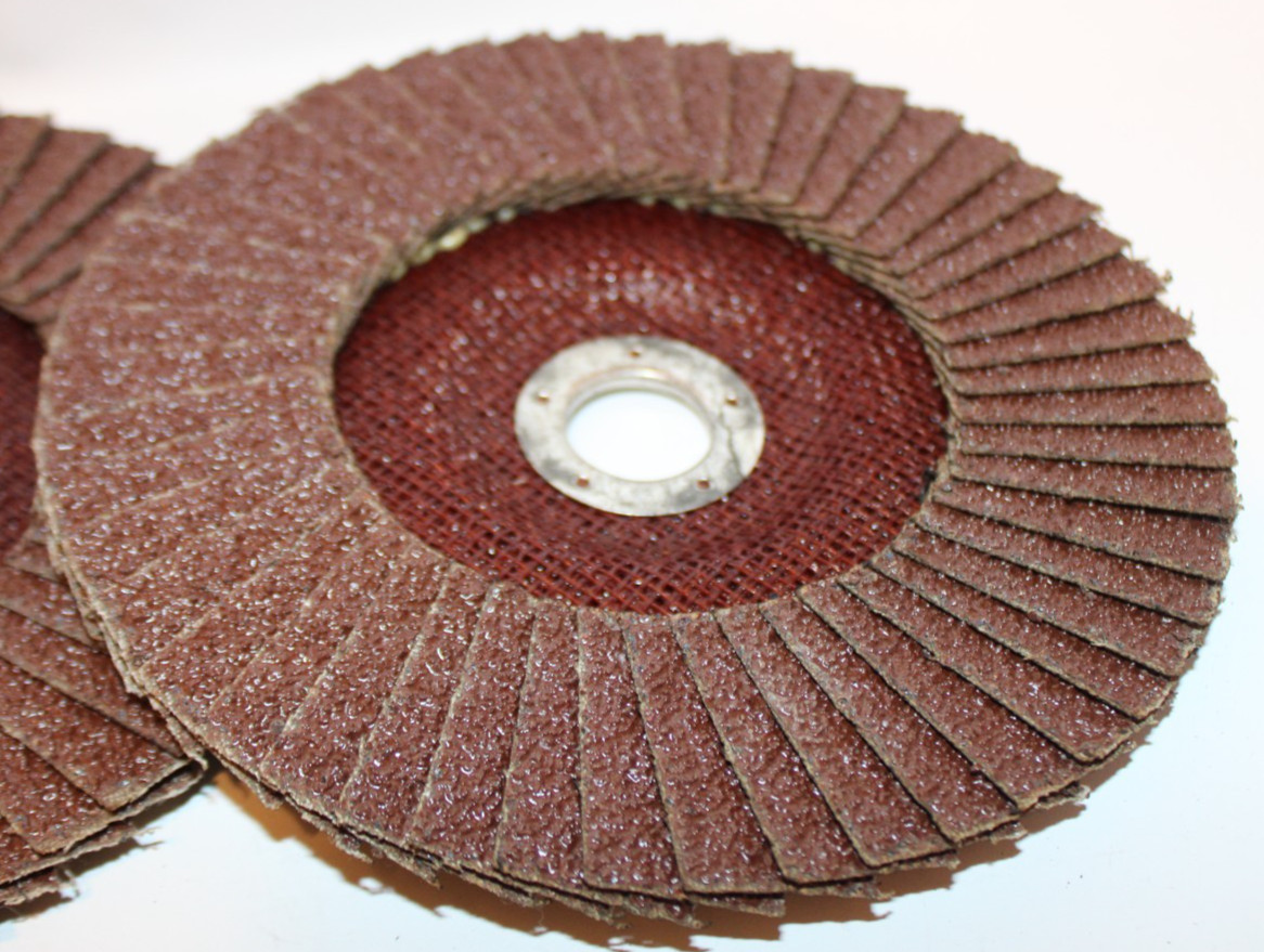 7" x 7/8" 24 Grit Flap Disc, FLAT Grinding Wheels, Fiber./AL. Oxide - Lot of 5 gallery