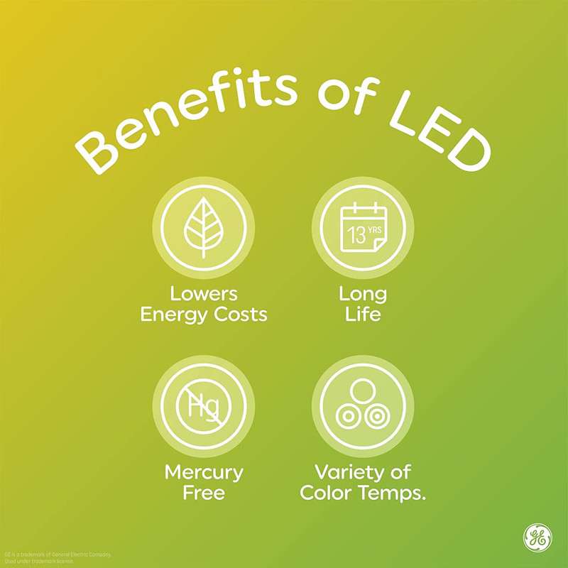 GE Basic Light Bulbs, 60 Watt, Soft White, A19 (4 Pack) gallery