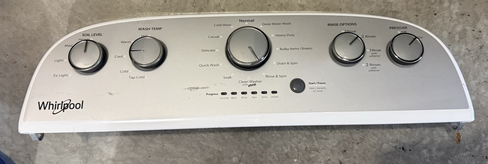 Whirlpool Washer Control Panel Board Switches & Knobs W10774112 gallery