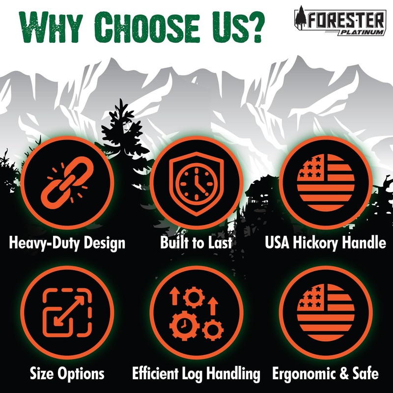 FORESTER Platinum Pickaroon Logging Tool 28in | USA Hickory Handle | Hookaroo... gallery