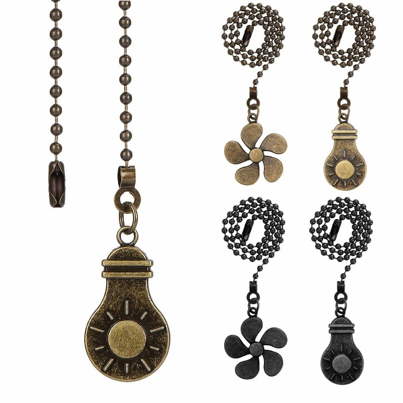 6PCS Ceiling Fan Pull Chain Beaded Ball Extension Home Light Lamp Decor Pendant gallery