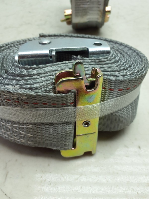 2 Pack Uscc 2" x 16' E Track Cam Buckle Strap w/Spring E Fittings Gray gallery