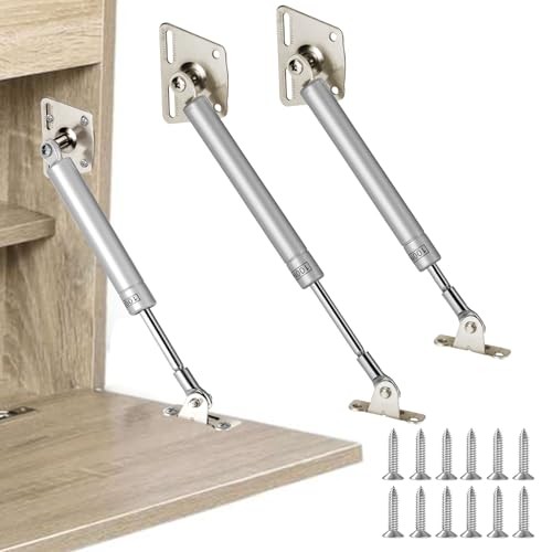 2 Pack 150N/33LBS Drop Down Gas Struts for Downward Flap Lid Slowly Down, gallery