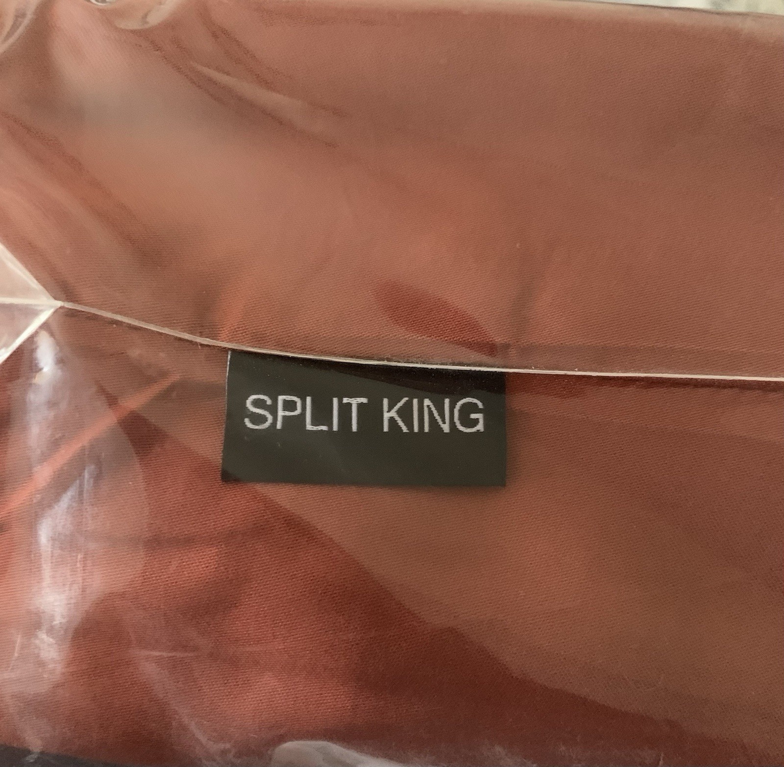 Pure Bamboo Split King Sheet Set Terracotta Envelope Closure Double Stitching gallery