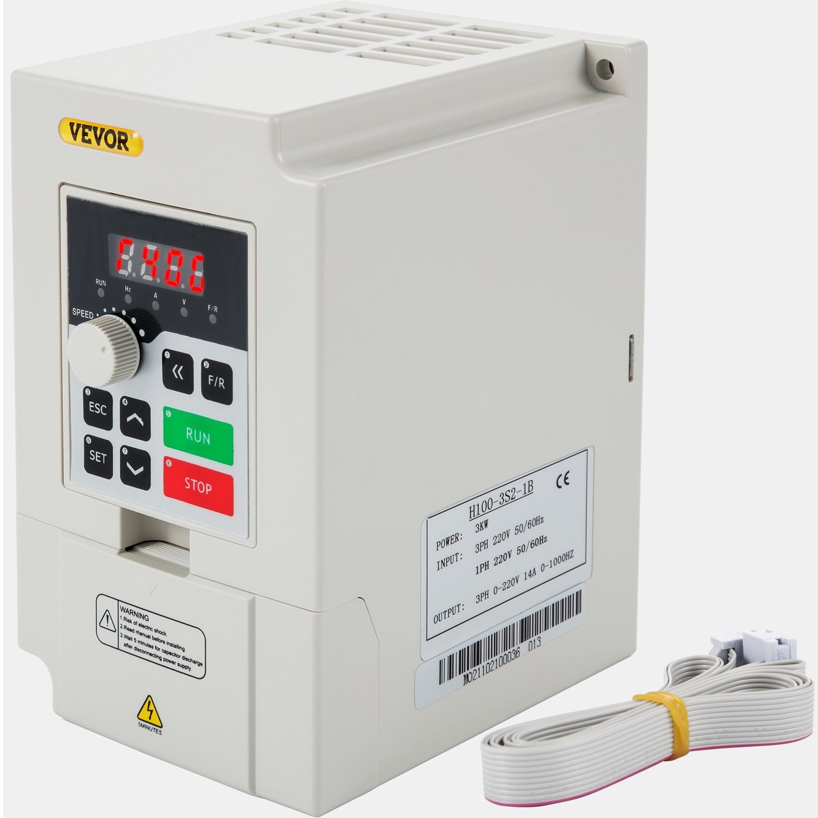 [New]Variable Frequency Drive,AC 220V Input 3KW Variable Frequency CNC Drive Inv gallery