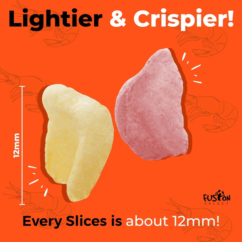 2 Pk Uncooked Prawn Crackers - Multi-Colored Shrimp Chips for Sharing, Servin... gallery