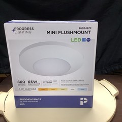 Progress Lighting Mini Flushmount LED #6004970 White 7.5″ P810043-030-CS