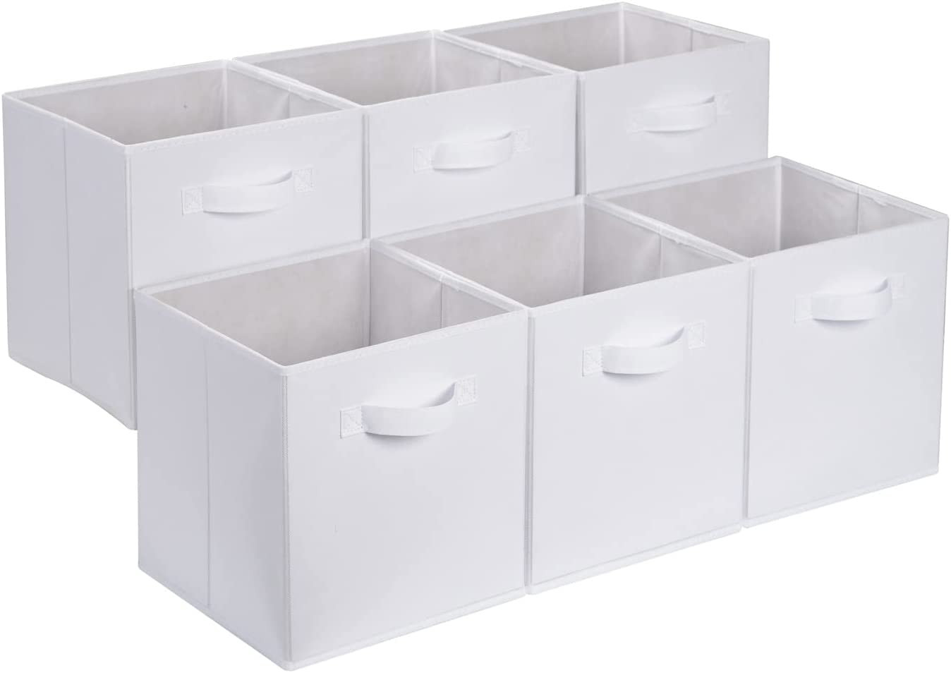 Cube Organizer Storage Bins Handles, Collapsible Fabric, Pack of 6, 10.5"X10.5"X gallery