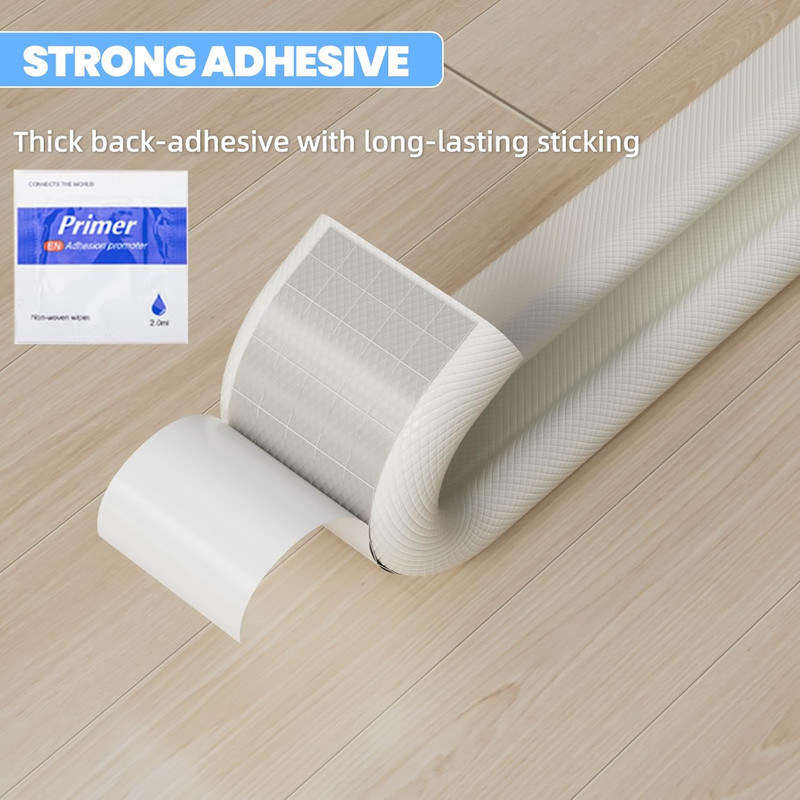 19.7Ft V-Shape Thin Weather Stripping Door Frame Seal Strip,Self-Adhesive Door S gallery