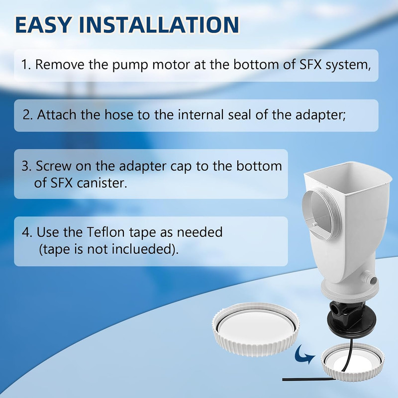 Conversion Kit Replacement for Summer Waves Skimmer Pumps SFX1000 SFX1500 SFX600 gallery