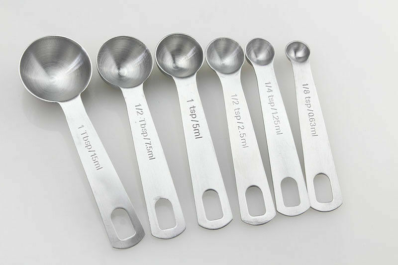TECHTONGDA 1 PC Stainless Steel Measuring Spoons 6 Set Cooking Tool Hot Sale gallery