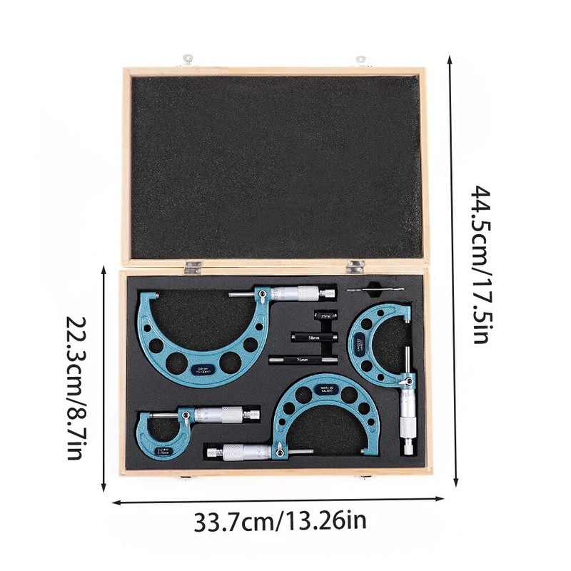 Outside Micrometer Mechanical Micrometer Outside Diameter Measurement 0-100Mm gallery