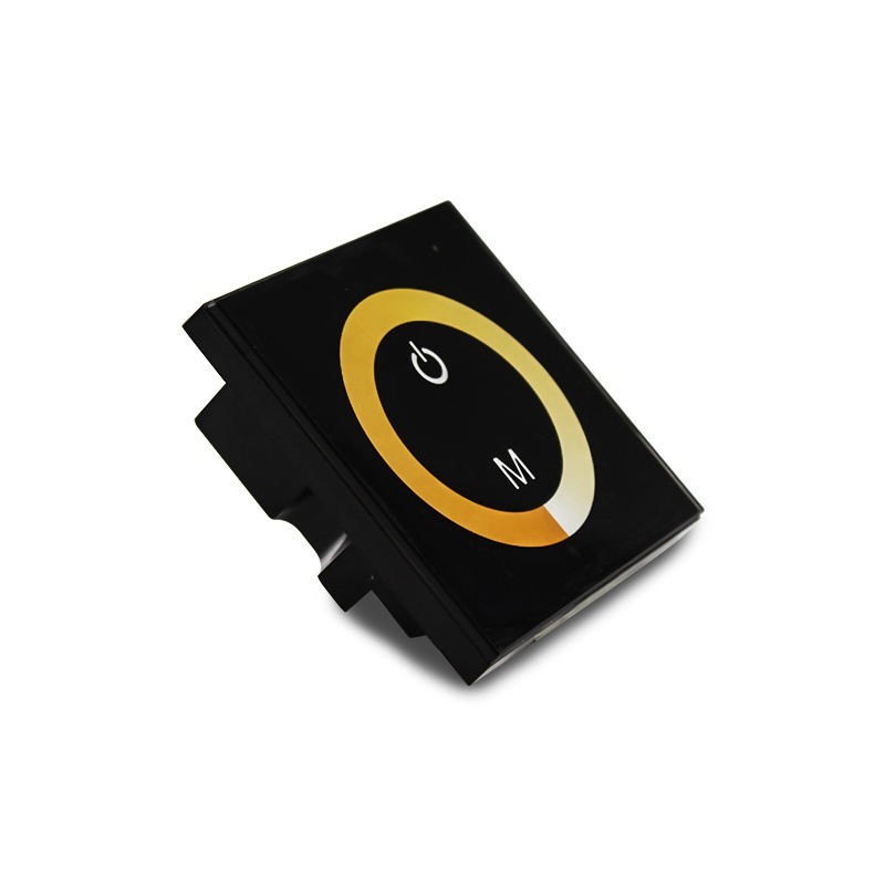 Wall-Mounted Touch Panel LED Controller Dimmer for Double Strip Light DC 12V-24V gallery